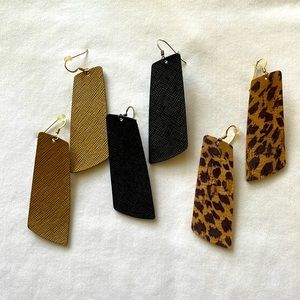 COPY - Nickel & Suede earring set